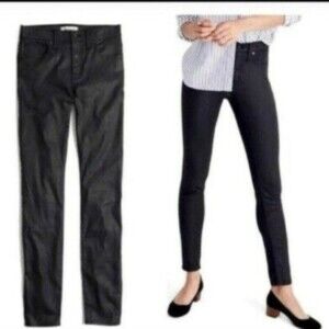 Madewell Skinny Skinny Women's Coated Black Jeans